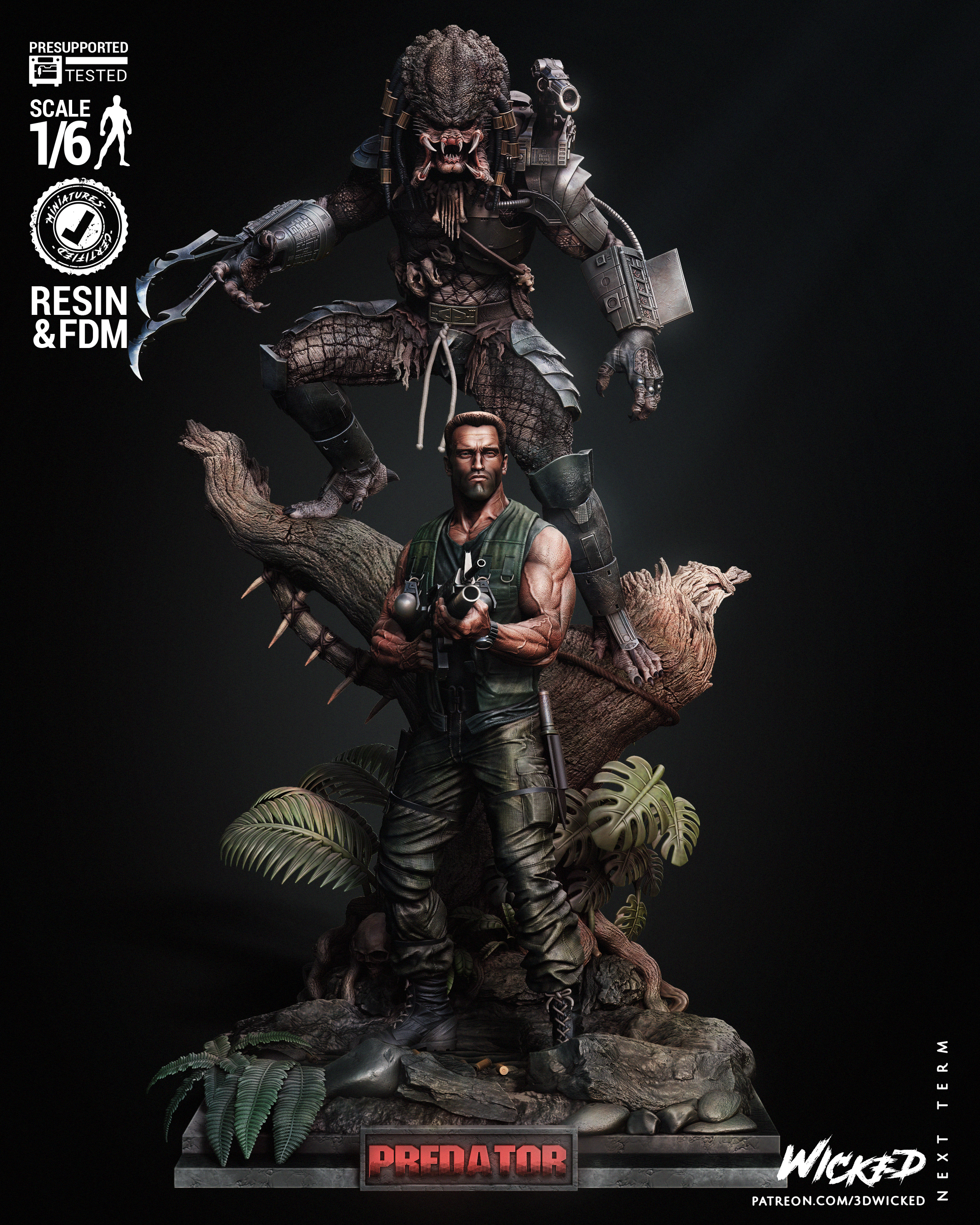 01_Predator Diorama_Front